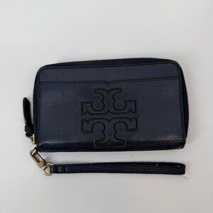 Pristine TORY BURCH Blue Harper Wallet Wristlet